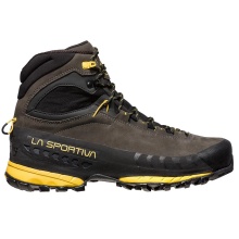 La Sportiva hiking shoes TX 5 GTX Nubuck leather (waterproof, stable, protective) carbon grey/yellow Men