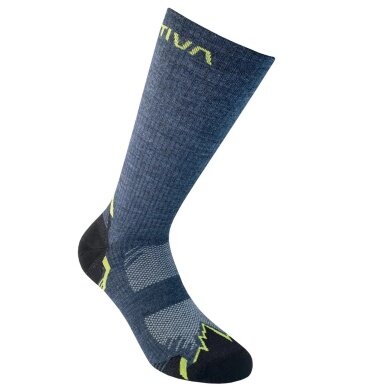 La Sportiva Hiking Socks (Merino Wool) storm blue/lime - 1 Pair