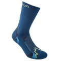 La Sportiva Hiking Sock X-Cursion Socks (quick-drying, lightweight material) storm blue/lime- 1 pair