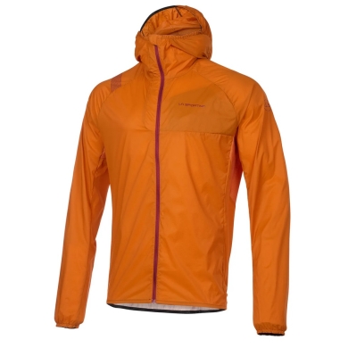 La Sportiva Trail Running Jacket Vento Windbreaker (lightweight, windproof, high breathability) orange men's