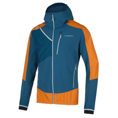 La Sportiva Softshell Jacket Aequilibrium Gore-Tex (waterproof, windproof) dark blue/orange men's