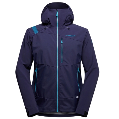 La Sportiva Softshell Jacket Alpine Guide Windstopper (waterproof, windproof, mountaineering) deep blue/sea blue men's