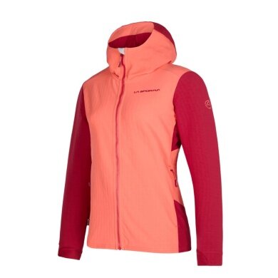 La Sportiva Descender Storm Jacket (water-repellent, windproof) flamingo/velvet ladies