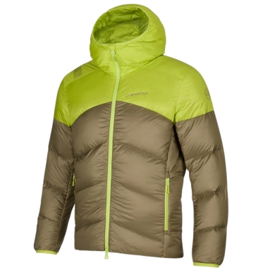 La Sportiva Down Winter Jacket Nature Down (Primaloft Insulation) light brown/lime men's