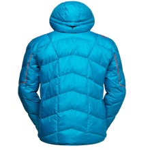 La Sportiva Pinnacle Down Winter Jacket (lightweight, thermal insulation, ski touring) tropic blue/cherry red men's