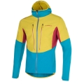 La Sportiva Fleece Hoodie Session Tech Hoody (for ski tours) yellow/blue Men