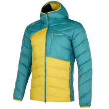 La Sportiva Down Winter Jacket Titan Down teal blue/yellow men's