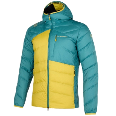 La Sportiva Down Winter Jacket Titan Down teal blue/yellow men's