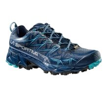 La Sportiva Akyra GTX Trail Running Shoes (waterproof, for long distances) dark blue/aqua blue ladies