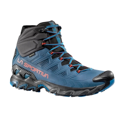 La Sportiva Ultra Raptor II Mid Nubuck Leather GTX Trail Running Shoes (waterproof) blue/carbon men's