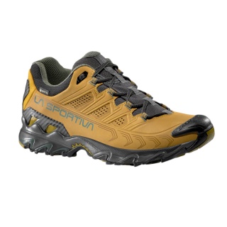 La Sportiva Trail Hiking Shoes Ultra Raptor II Leather GTX (Nubuck Leather, Waterproof) Brown Yellow/Black Men's