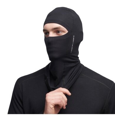 Le Bent Multifunctional Scarf (Neck Warmer) Core Lightweight Balaclava Black