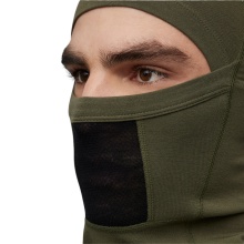 Le Bent Multifunctional Scarf (Neck Warmer) Midweight Mesh Balaclava Dark Green