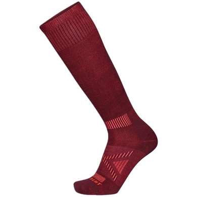 Le Bent Ski Sock The Fit Zero Cushion Snow burgundy - 1 pair