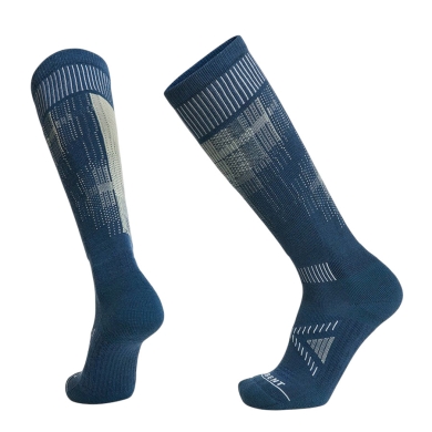 Le Bent Ski Sock Pixel Light Cushion Snow Sock blue - 1 Pair