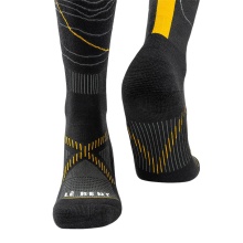 Le Bent Ski Sock Xavier De Le Rue Pro Series Light Snow black/yellow - 1 pair