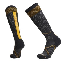 Le Bent Ski Sock Xavier De Le Rue Pro Series Light Snow black/yellow - 1 pair