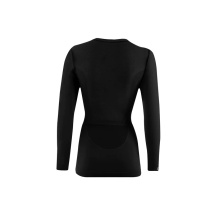 Lenz Functional Underwear Long Sleeve Merino 6.0 Round Neck Black Women