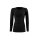 Lenz Functional Underwear Long Sleeve Merino 6.0 Round Neck Black Women