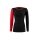 Lenz Functional Underwear Long Sleeve Merino 6.0 Round Neck Black/Red Women