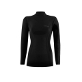 Lenz Functional Underwear Long Sleeve Shirt Merino 6.0 Stand-up Collar Black Women