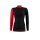 Lenz Functional Underwear Long Sleeve Shirt Merino 6.0 Stand-up Collar Black/Red Women