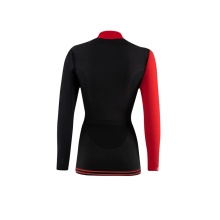 Lenz Functional Underwear Long Sleeve Shirt Merino 6.0 Stand-up Collar Black/Red Women