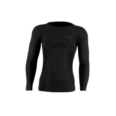 Lenz Functional Underwear Long Sleeve Shirt Merino 6.0 Round Neck Black Men