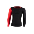 Lenz Functional Underwear Long Sleeve Merino 6.0 Round Neck black/red Men