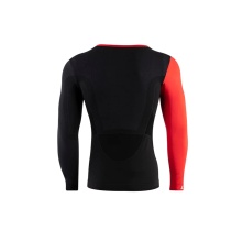 Lenz Functional Underwear Long Sleeve Merino 6.0 Round Neck black/red Men