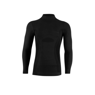 Lenz Functional Underwear Long Sleeve Shirt Merino 6.0 Stand-Up Collar Black Men