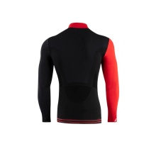 Lenz Functional Underwear Long Sleeve Shirt Merino 6.0 Stand-up Collar Black/Red Men