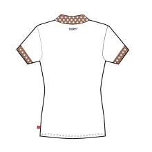 Limited Sports Polo Pearl white/brown Women