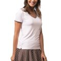 Limited Sports Shirt Silvy Dots white/brown Women