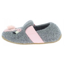 Living Kitzbuhel Slippers T-Model Winterflamingo (Merino Wool) dark grey Toddlers/Kids