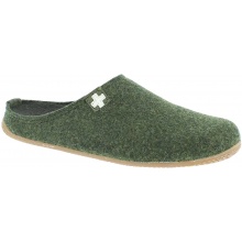 Living Kitzbuhel Slippers Felt Slipper (Wool) Swiss Cross Green Women