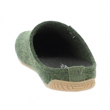 Living Kitzbuhel Slippers Felt Slipper (Wool) Swiss Cross Green Women