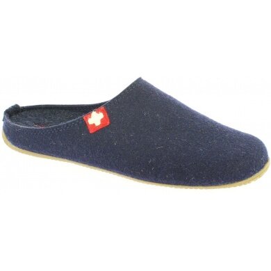 Living Kitzbuhel Slippers Felt Slipper (Wool) Swiss Cross navy blue Men