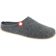 Living Kitzbuhel Slippers Felt Slipper (Wool) Swiss Cross anthracite grey Men