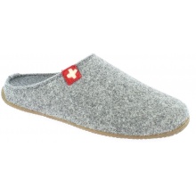 Living Kitzbuhel Slippers Felt Slippers (Wool) Swiss Cross Grey Men