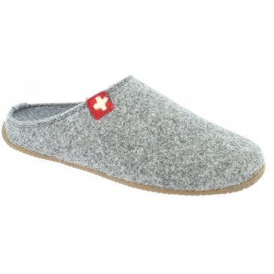 Living Kitzbuhel Slippers Felt Slipper (Wool) Swiss Cross light grey Women