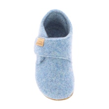 Living Kitzbühel Slippers Velcro Shoe Felt (Wool) Plain light blue Toddlers (27-30)