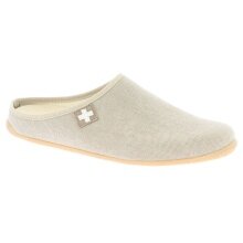 Living Kitzbühel Slippers Felt Slipper (Cotton) Cross linen brown Men