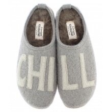 Living Kitzbühel Slippers Chill with Sheepskin (100% Virgin Wool) Grey Slippers (Size 36-42)