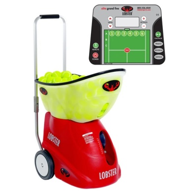 Lobster Ball Machine Elite Grand Five (16-130kmh, 12 pre-installed drills, battery up to 8h, oscillator)