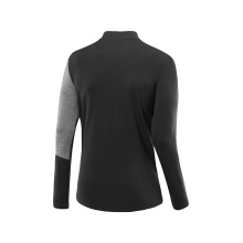 Löffler Long Sleeve Shirt Block Transtex Merino Midlayer (Half-Zip, thermal insulation) black/grey men's