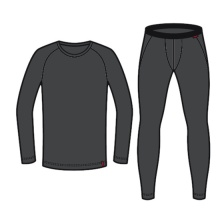 Löffler Functional Underwear Set Long Transtex Warm (Long Sleeve Shirt and Long Trousers) Dark Grey Men's