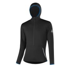 Löffler Fleece Jacket Merino Hoody (thermal insulation, breathable) black/navy blue Men's