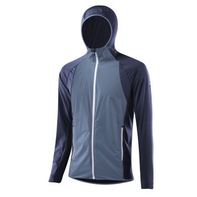 Löffler Hybrid Hiking Jacket Elavent Hooded Light (breathable, windproof, water-repellent) blue Men