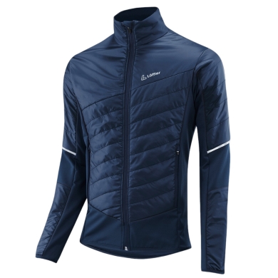 Löffler Hybrid Jacket PL60 (thermal insulation, windproof) dark blue Men's